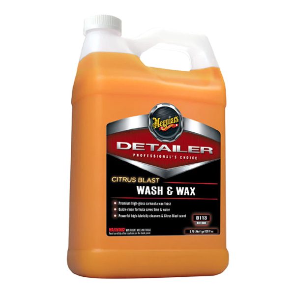 Meguiar's D113 Citrus Blast Wash & Wax แชมพูล้างรถ ซิตรัส วอช แอนด์ แว็กซ์ ล้าง เคลือบเงา 3.79 ลิตร