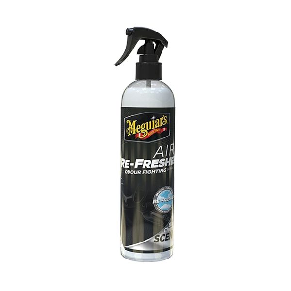 Meguiar's G250708 Air Re-Fresher Odor Fighting Spray สเปรย์ขจัดกลิ่นไม่พึงประสงค์ กลิ่น Black Chrome Scent 237 มล.