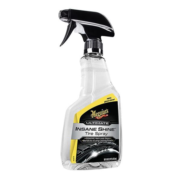Meguiar's G250816 Ultimate Insane Shine Tire Spray สเปรย์เคลือบเงายางแบบเงามาก  (G250816) ขนาด 473 มล.