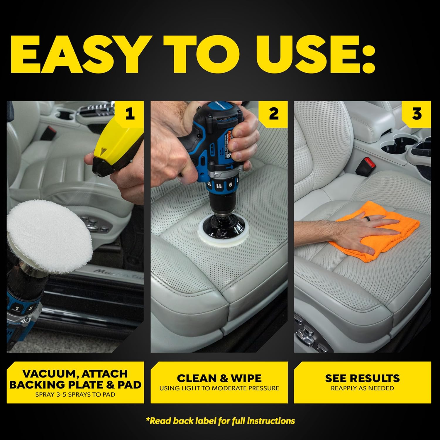 G55266 Meguiar's Quik Solution Leather Care Kit เมกไกวส์ ชุดทำความสะอาดและบำรุงเบาะหนัง